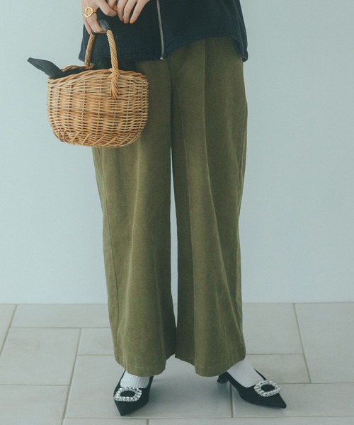 studio CLIP（スタディオクリップ）の「ドビーストレートイージーパンツ[プチ・プラスサイズあり]（その他パンツ・レディース・ブラック/カーキ/モカ/アイボリー・LARGE/PF/MEDIUM/ﾌﾘｰ(L)）」の4枚目の写真