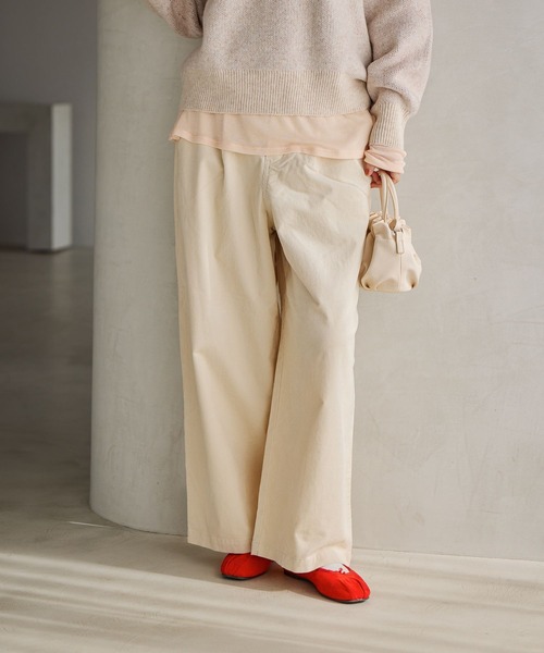 studio CLIP（スタディオクリップ）の「ドビーストレートイージーパンツ[プチ・プラスサイズあり]（その他パンツ・レディース・ブラック/カーキ/モカ/アイボリー・LARGE/PF/MEDIUM/ﾌﾘｰ(L)）」の19枚目の写真