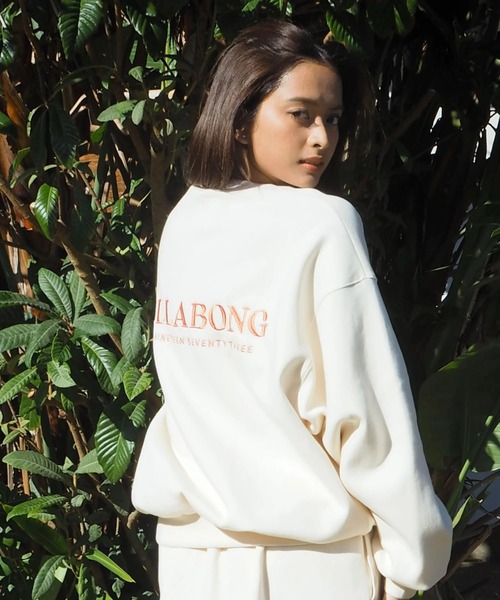 BILLABONG(ビラボン)の「BILLABONG ウィメンズ DOUBLE KNIT LOOSE FI トレーナー 【2026年春夏モデル】/ビラボンスウェットトレーナー(スウェット・レディース・ブラック/アイボリー/グレー・MEDIUM)」の4枚目の写真
