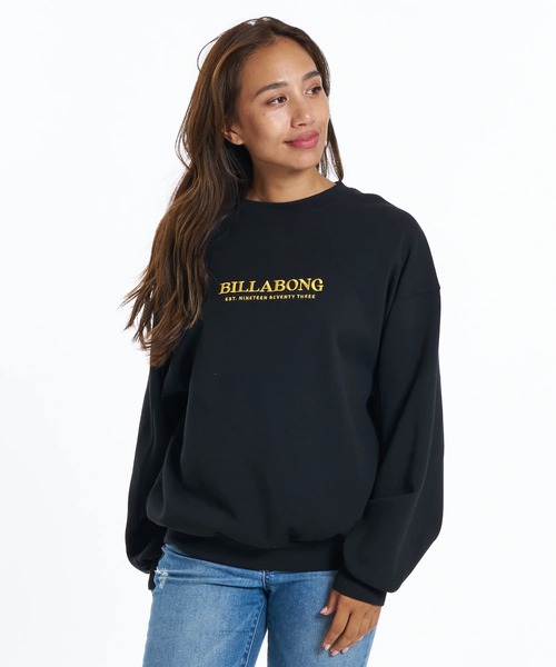 BILLABONG(ビラボン)の「BILLABONG ウィメンズ DOUBLE KNIT LOOSE FI トレーナー 【2026年春夏モデル】/ビラボンスウェットトレーナー(スウェット・レディース・ブラック/アイボリー/グレー・MEDIUM)」の9枚目の写真