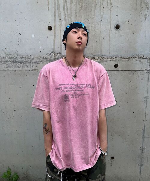 LMCの「アシッドウォッシュドドゥードルロゴTシャツ ダークピンク(Tシャツ/カットソー・レディース・その他・L/XL)」の8枚目の写真