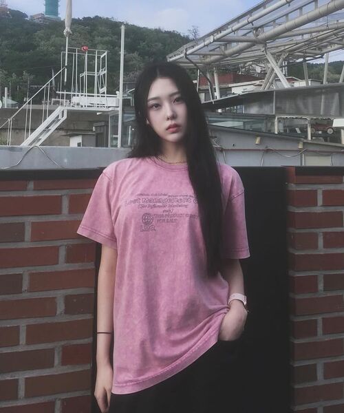 LMCの「アシッドウォッシュドドゥードルロゴTシャツ ダークピンク(Tシャツ/カットソー・レディース・その他・L/XL)」の14枚目の写真