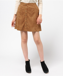 one after another NICE CLAUP | 【ナイスクラップ】スエード前釦スカート(スカート)