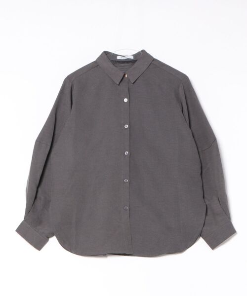 SWITCH BY ARCH(スイッチバイアーチ)の「/SWITCH by ARCH/Cocoon Volume Sleeve Peach Shirts(シャツ/ブラウス・レディース・チャコールグレー/オフホワイト・FREE)」の1枚目の写真