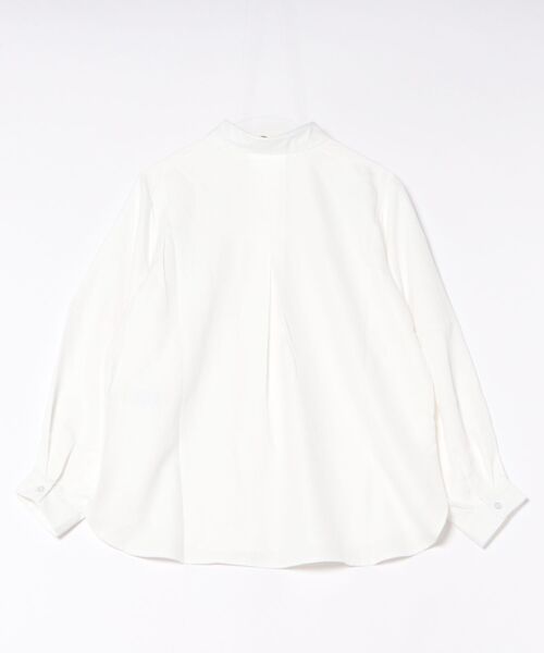 SWITCH BY ARCH(スイッチバイアーチ)の「/SWITCH by ARCH/Cocoon Volume Sleeve Peach Shirts(シャツ/ブラウス・レディース・チャコールグレー/オフホワイト・FREE)」の3枚目の写真
