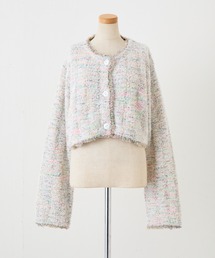 CEPIE.（セピエ）の「CEPIE./kasuriクロップドカーディガン（カーディガン/ボレロ）」