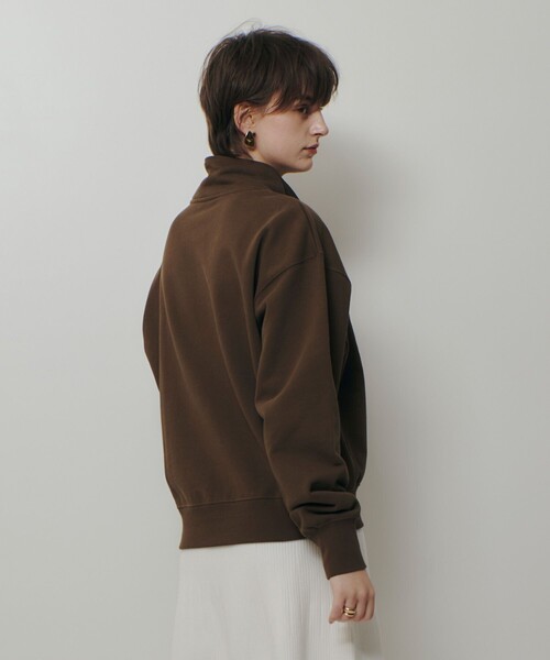allureville(アルアバイル)の「ハーフジップ刺繍プルオーバー(Tシャツ/カットソー・レディース・アイボリー/カーキ・2)」の14枚目の写真