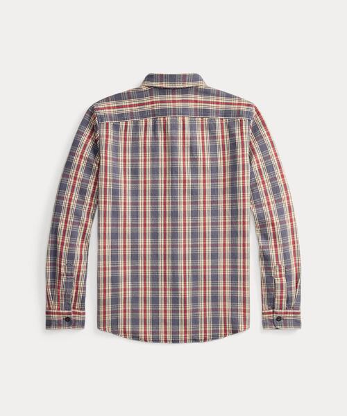 RRL(ダブル アール エル)の「チェック ツイル ワークシャツ(シャツ/ブラウス・メンズ・ブルー・M/L/XXL/XS/XL/S)」の2枚目の写真
