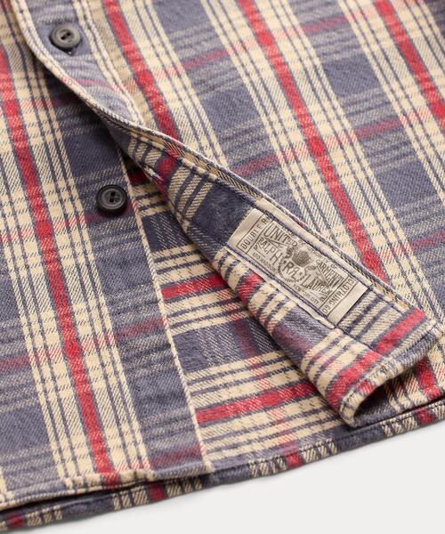 RRL(ダブル アール エル)の「チェック ツイル ワークシャツ(シャツ/ブラウス・メンズ・ブルー・M/L/XXL/XS/XL/S)」の4枚目の写真