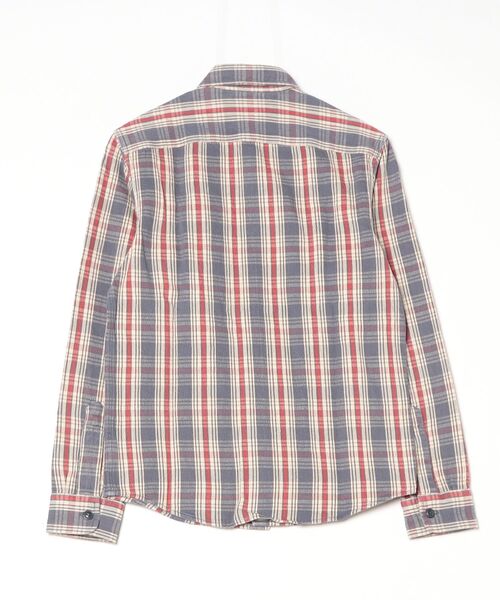 RRL(ダブル アール エル)の「チェック ツイル ワークシャツ(シャツ/ブラウス・メンズ・ブルー・M/L/XXL/XS/XL/S)」の8枚目の写真
