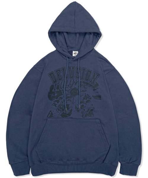 DEFYCLUBROBBERS(ディファイクラブロバース)の「(Heavy Cotton) Wild flower Navy(パーカー・レディース・その他・L/M)」の1枚目の写真