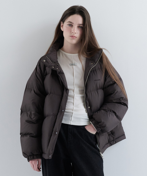 HIGH NECK DUCK DOWN PADDING BROWN（ダウンジャケット/コート