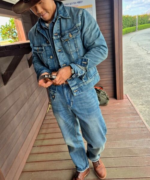 PENFIELD（ペンフィールド）の「1975 ウォッシュドセルビッジテーパードジンスカイブルー_FR1WP01U（デニムパンツ・メンズ・スカイブルー・FREE）」の15枚目の写真