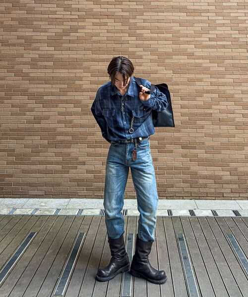 PENFIELD（ペンフィールド）の「1975 ウォッシュドセルビッジテーパードジンスカイブルー_FR1WP01U（デニムパンツ・メンズ・スカイブルー・FREE）」の5枚目の写真