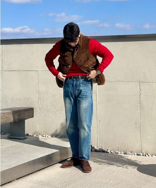PENFIELD（ペンフィールド）の「1975 ウォッシュドセルビッジテーパードジンスカイブルー_FR1WP01U（デニムパンツ・メンズ・スカイブルー・FREE）」の2枚目の写真