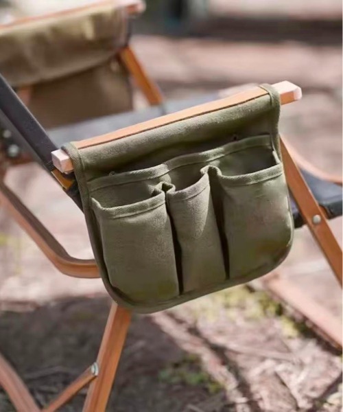 Port（ポート）の「【 Port / ポート 】 アウトドア チェアポケット / 吊り下げ収納ポーチ #（アウトドアグッズ・メンズ・ブラック/ベージュ/カーキ・FREE）」の3枚目の写真