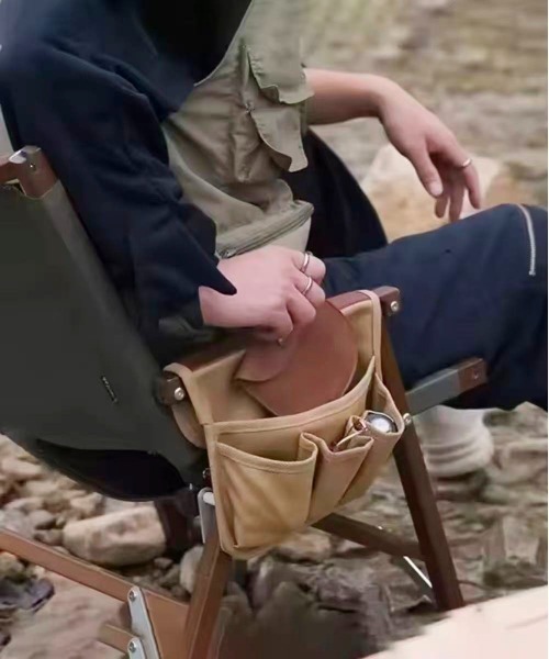 Port（ポート）の「【 Port / ポート 】 アウトドア チェアポケット / 吊り下げ収納ポーチ #（アウトドアグッズ・メンズ・ブラック/ベージュ/カーキ・FREE）」の6枚目の写真