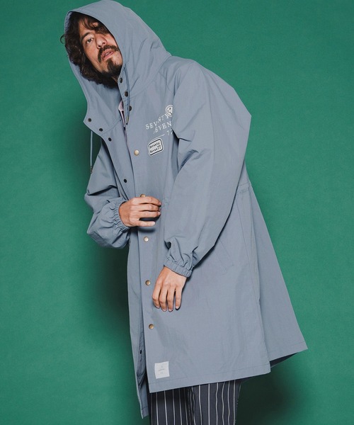 seventy seven(セブンティセブン)の「mj11347-nylon long hoodie coat ナイロンコート(7726S010)(その他アウター・メンズ・ブラック/ブルーグレー/オフホワイト・L/M/S)」の10枚目の写真