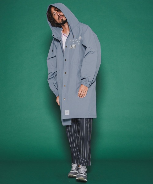 seventy seven(セブンティセブン)の「mj11347-nylon long hoodie coat ナイロンコート(7726S010)(その他アウター・メンズ・ブラック/ブルーグレー/オフホワイト・L/M/S)」の13枚目の写真