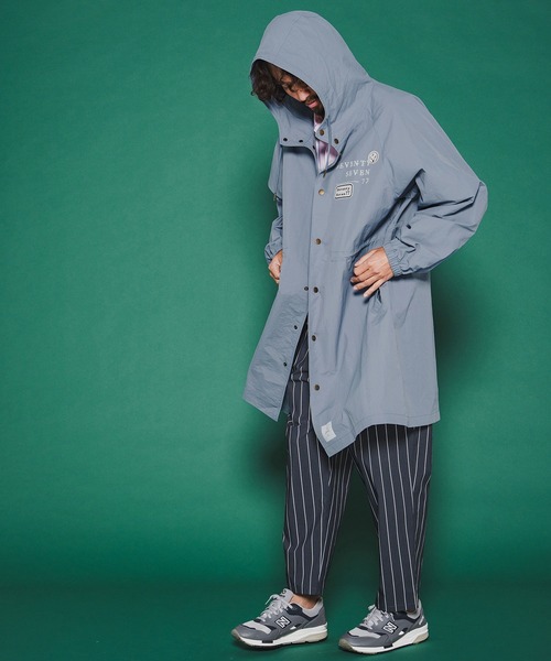 seventy seven(セブンティセブン)の「mj11347-nylon long hoodie coat ナイロンコート(7726S010)(その他アウター・メンズ・ブラック/ブルーグレー/オフホワイト・L/M/S)」の14枚目の写真