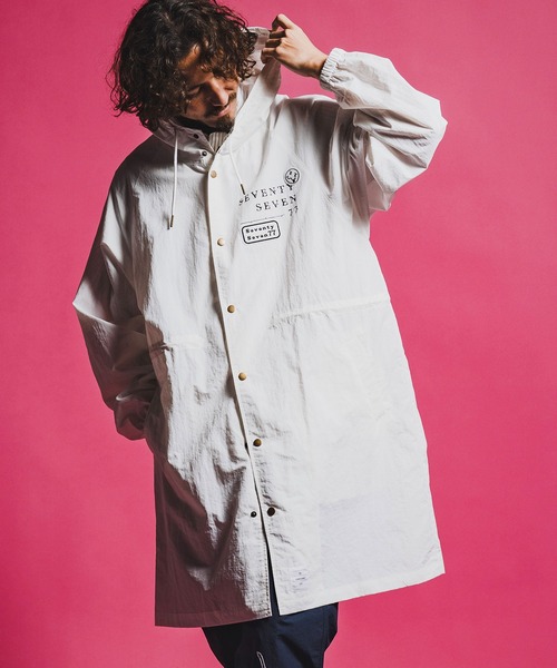 seventy seven(セブンティセブン)の「mj11347-nylon long hoodie coat ナイロンコート(7726S010)(その他アウター・メンズ・ブラック/ブルーグレー/オフホワイト・L/M/S)」の15枚目の写真