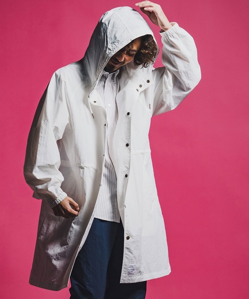 seventy seven(セブンティセブン)の「mj11347-nylon long hoodie coat ナイロンコート(7726S010)(その他アウター・メンズ・ブラック/ブルーグレー/オフホワイト・L/M/S)」の16枚目の写真