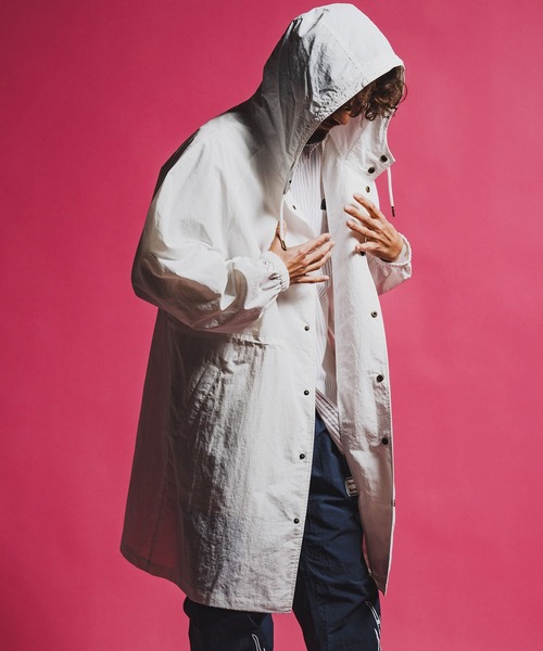 seventy seven(セブンティセブン)の「mj11347-nylon long hoodie coat ナイロンコート(7726S010)(その他アウター・メンズ・ブラック/ブルーグレー/オフホワイト・L/M/S)」の17枚目の写真