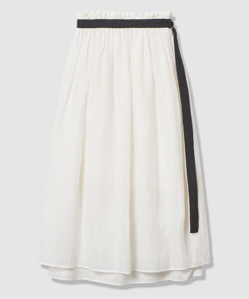 allureville（アルアバイル）の「カールマイヤーギャザースカート（スカート・レディース・ブラック/ホワイト・1/2）」の17枚目の写真