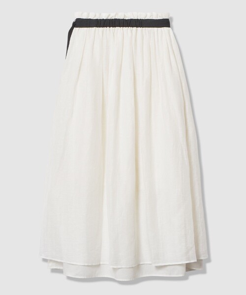allureville（アルアバイル）の「カールマイヤーギャザースカート（スカート・レディース・ブラック/ホワイト・1/2）」の18枚目の写真