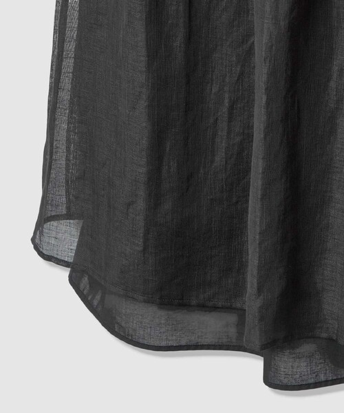 allureville（アルアバイル）の「カールマイヤーギャザースカート（スカート・レディース・ブラック/ホワイト・1/2）」の5枚目の写真