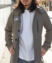 VENCEEXCHANGE（ヴァンスエクスチェンジ）の「【リメイク】ワッペン フード2WAY ステンカラーコート（ステンカラーコート）」