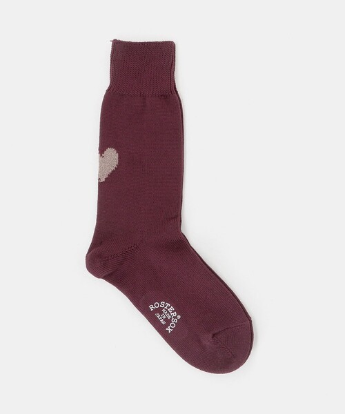 ROSTER SOX（ロスターソックス）の「【別注】＜ROSTER SOX＞バックハート ソックス（ソックス/靴下・レディース・ネイビー/モカ/ワイン・FREE）」の5枚目の写真
