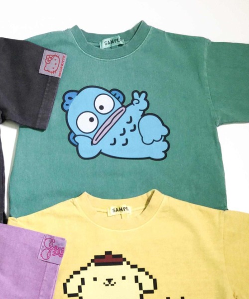 F.O.KIDS(エフオーキッズ)の「F.O.KIDS/エフオーキッズ サンリオ4色4柄フェードTシャツ 2026年 夏 夏服(Tシャツ/カットソー・キッズ・パープル/イエロー/エメラルド/チャコール・140/150/160)」の1枚目の写真