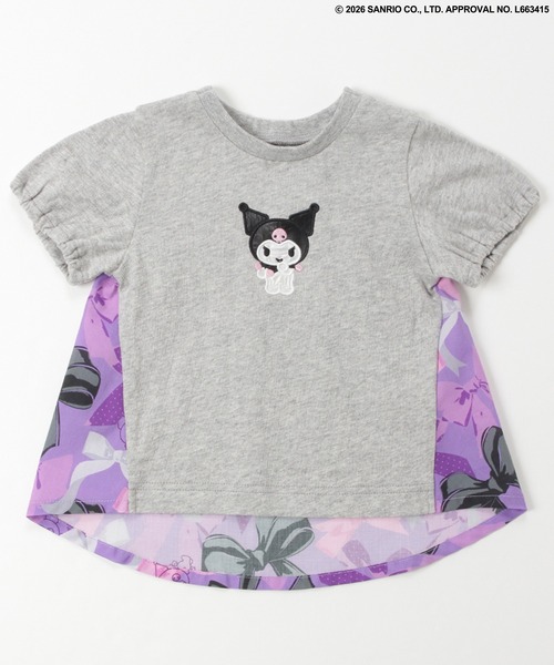 HAKKA BABY（ハッカベビー）の「【ハッカキッズ×サンリオキャラクターズ】［ベビー］オリジナルプリント半袖Ｔシャツ（Tシャツ/カットソー・キッズ・オフホワイト/杢グレー/サックスブルー/ピンク・LARGE）」の3枚目の写真