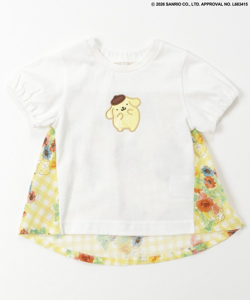 HAKKA BABY（ハッカベビー）の「【ハッカキッズ×サンリオキャラクターズ】［ベビー］オリジナルプリント半袖Ｔシャツ（Tシャツ/カットソー・キッズ・オフホワイト/杢グレー/サックスブルー/ピンク・LARGE）」の2枚目の写真