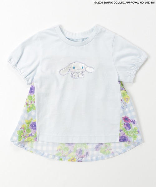 HAKKA BABY（ハッカベビー）の「【ハッカキッズ×サンリオキャラクターズ】［ベビー］オリジナルプリント半袖Ｔシャツ（Tシャツ/カットソー・キッズ・オフホワイト/杢グレー/サックスブルー/ピンク・LARGE）」の4枚目の写真