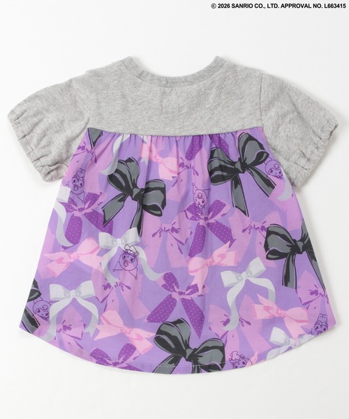 HAKKA BABY（ハッカベビー）の「【ハッカキッズ×サンリオキャラクターズ】［ベビー］オリジナルプリント半袖Ｔシャツ（Tシャツ/カットソー・キッズ・オフホワイト/杢グレー/サックスブルー/ピンク・LARGE）」の6枚目の写真