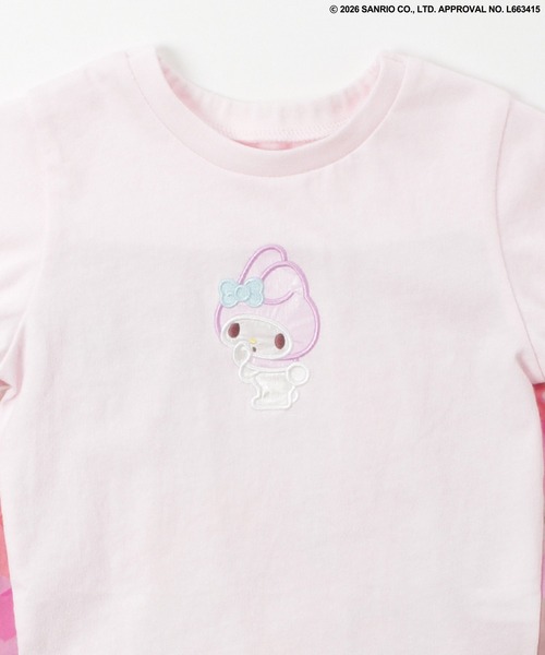 HAKKA BABY（ハッカベビー）の「【ハッカキッズ×サンリオキャラクターズ】［ベビー］オリジナルプリント半袖Ｔシャツ（Tシャツ/カットソー・キッズ・オフホワイト/杢グレー/サックスブルー/ピンク・LARGE）」の12枚目の写真