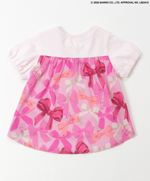 HAKKA BABY（ハッカベビー）の「【ハッカキッズ×サンリオキャラクターズ】［ベビー］オリジナルプリント半袖Ｔシャツ（Tシャツ/カットソー・キッズ・オフホワイト/杢グレー/サックスブルー/ピンク・LARGE）」の11枚目の写真