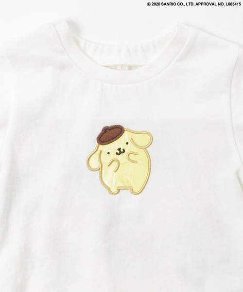 HAKKA BABY（ハッカベビー）の「【ハッカキッズ×サンリオキャラクターズ】［ベビー］オリジナルプリント半袖Ｔシャツ（Tシャツ/カットソー・キッズ・オフホワイト/杢グレー/サックスブルー/ピンク・LARGE）」の8枚目の写真