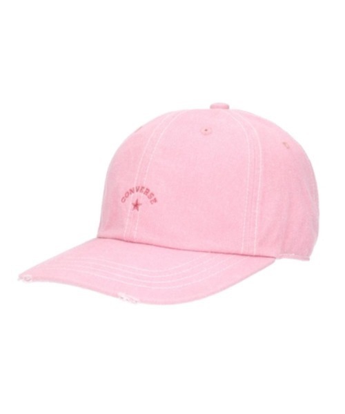 CONVERSE(コンバース)の「CONVERSE/コンバース CN WASHED TWILL 6P CAP(キャップ・メンズ・ブラック/ベージュ/ピンク・57~59cm)」の3枚目の写真
