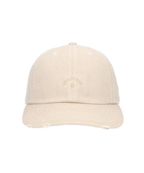 CONVERSE(コンバース)の「CONVERSE/コンバース CN WASHED TWILL 6P CAP(キャップ・メンズ・ブラック/ベージュ/ピンク・57~59cm)」の5枚目の写真
