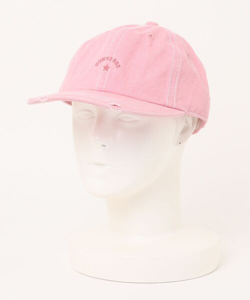 CONVERSE(コンバース)の「CONVERSE/コンバース CN WASHED TWILL 6P CAP(キャップ・メンズ・ブラック/ベージュ/ピンク・57~59cm)」の7枚目の写真