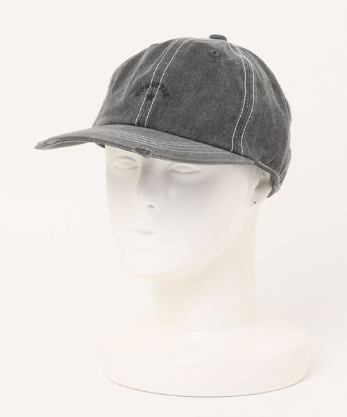 CONVERSE(コンバース)の「CONVERSE/コンバース CN WASHED TWILL 6P CAP(キャップ・メンズ・ブラック/ベージュ/ピンク・57~59cm)」の6枚目の写真