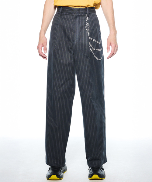 JOINT WORKS(ジョイントワークス)の「TOLQ / トルク Printed One Tuck Trousers(スラックス・メンズ・ブラック・2)」の1枚目の写真
