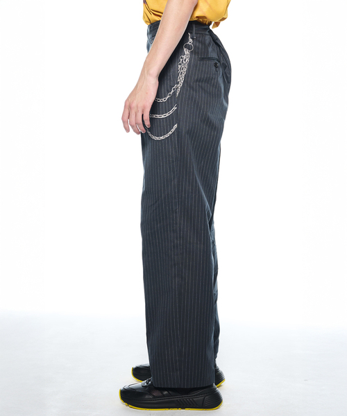 JOINT WORKS(ジョイントワークス)の「TOLQ / トルク Printed One Tuck Trousers(スラックス・メンズ・ブラック・2)」の5枚目の写真