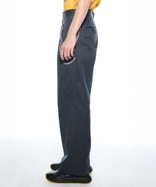 JOINT WORKS(ジョイントワークス)の「TOLQ / トルク Printed One Tuck Trousers(スラックス・メンズ・ブラック・2)」の7枚目の写真