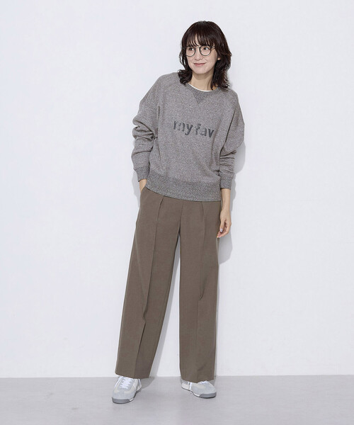 COMME CA Wardrobe(コムサワードローブ)の「リヨセルコットン裏毛 プリントプルオーバー(Tシャツ/カットソー・レディース・ブルー/トップグレー/アイボリー・FREE)」の5枚目の写真