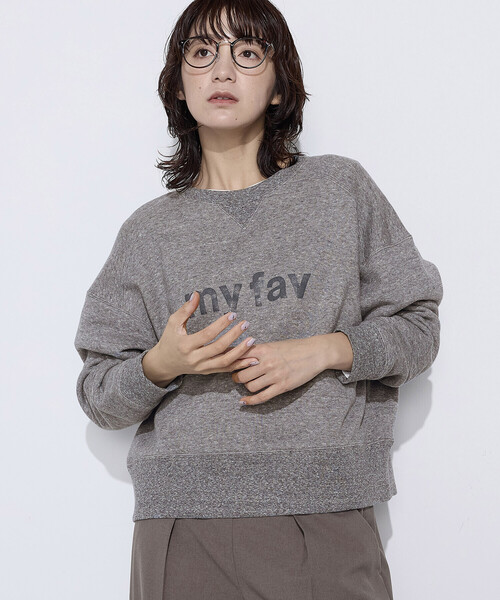 COMME CA Wardrobe(コムサワードローブ)の「リヨセルコットン裏毛 プリントプルオーバー(Tシャツ/カットソー・レディース・ブルー/トップグレー/アイボリー・FREE)」の6枚目の写真