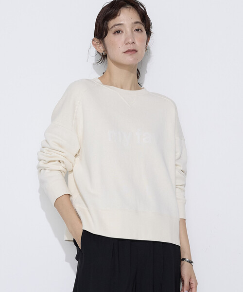 COMME CA Wardrobe(コムサワードローブ)の「リヨセルコットン裏毛 プリントプルオーバー(Tシャツ/カットソー・レディース・ブルー/トップグレー/アイボリー・FREE)」の11枚目の写真